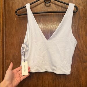 Babaton White Crop Top